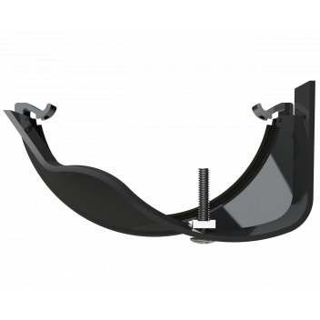 RW FITTS PLASTIC-METAL GUTT ADAPTOR;BLCK