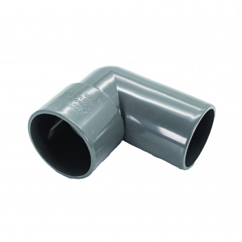 FLOPLAST S/WELD SWIVEL BEND 90 DEG; 40MM GREY