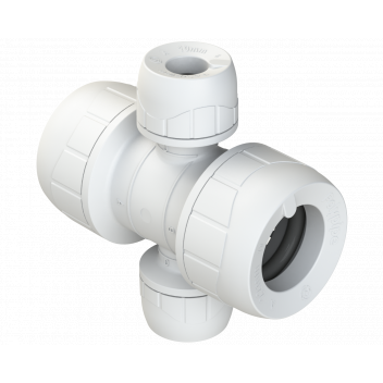 POLYPLUMB ENHANCED - 22X10 2 PORT DOUBLE SIDED MANIFOLD - WHITE