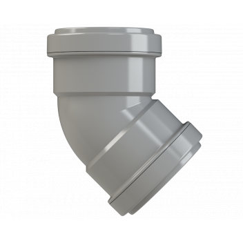 PUSHFIT OBTUSE BEND 45DEG; 50MM GREY