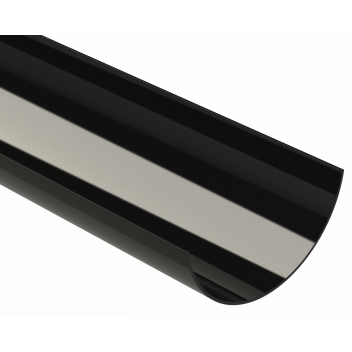 RWHR150 HALF ROUND GUTTER; 4M BLACK