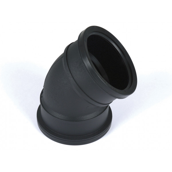 Brett Martin Casc PF Soil110 135 Dbl Sckt Bend - Cast Iron (BS482CI)