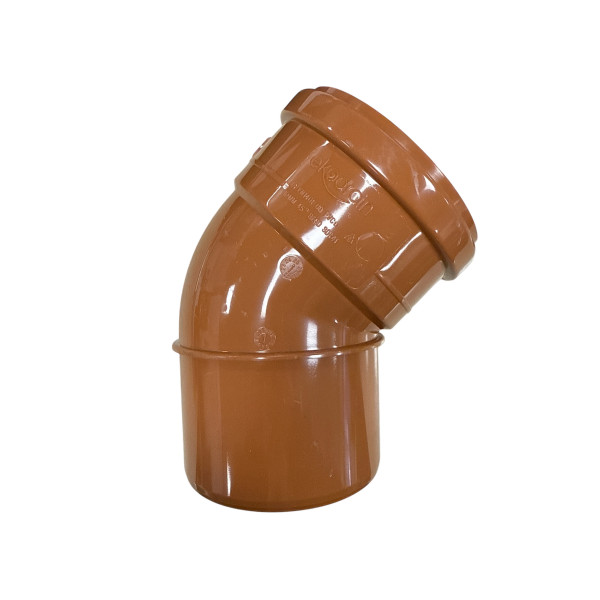 Plumin 110mm 45° Bend - Single Socket