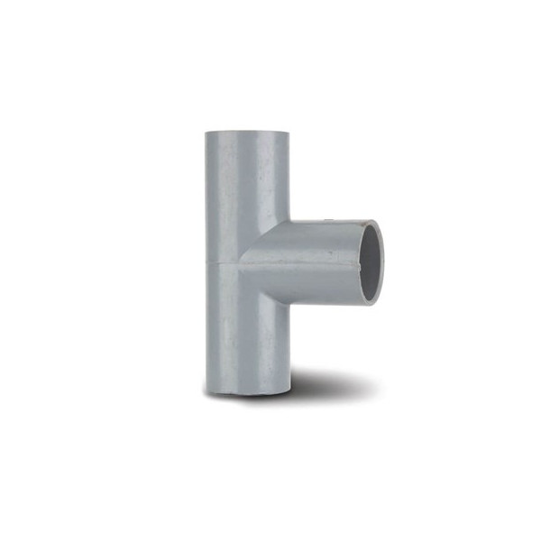 Polypipe Pushfit Overflow 90 Deg Tee - Grey (VP46G)
