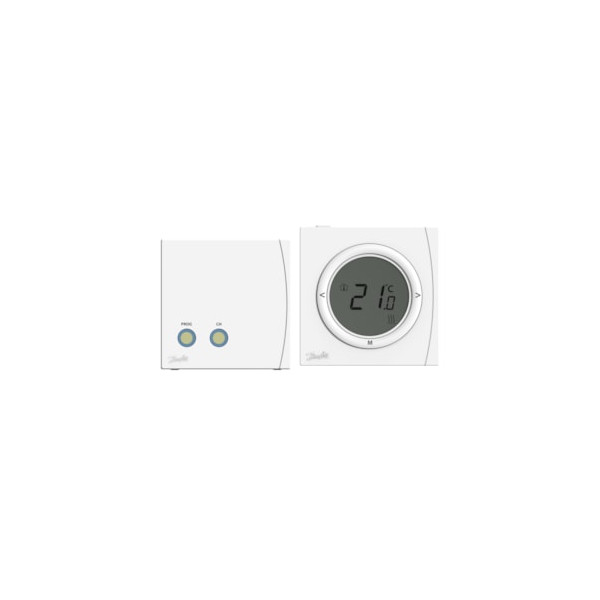 Danfoss Ret2001rf + Rx1-s V2, Digital RF Thermostat (DF087N6477)