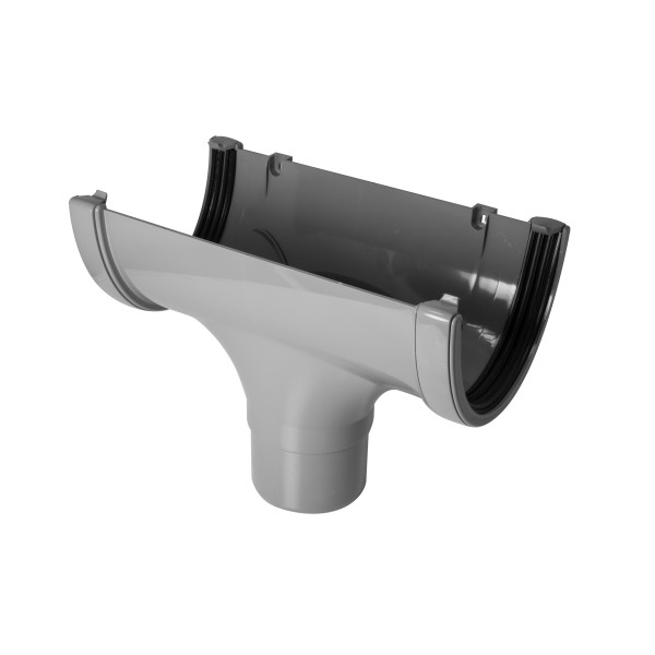 Floplast Xtraflo Running Outlet - With 110mm Outlet - Grey (ROX1G)