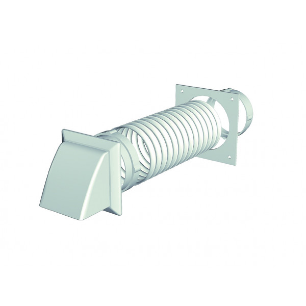 Domus 125mm Hose Tumble Dyr Ext Kit Cowled Wte (DV202-5W)