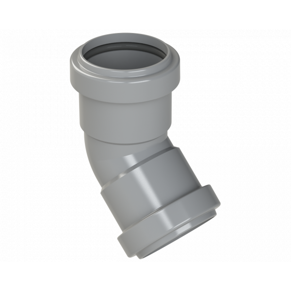Polypipe Pushfit Obtuse Bend 45DEG 40mm - Grey (WP18G)