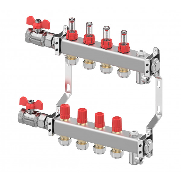Danfoss 4 Port SSM 4+4 Manifold Set (DF088U0654)