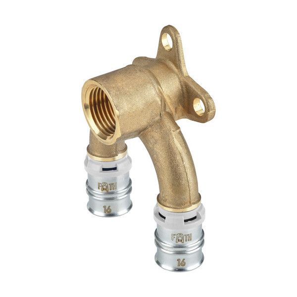 FRÄNKISCHE Alpex Double Wall Mounting Elbow 16 - 1/2in MS - 16 (FRDWMB161216)