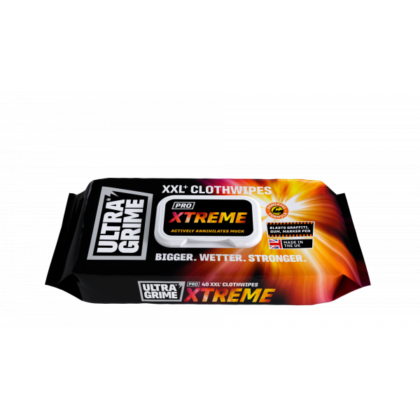 Ultragrime Pro Xtreme Clothwipes - Pack 40 Wipes (UGX40)