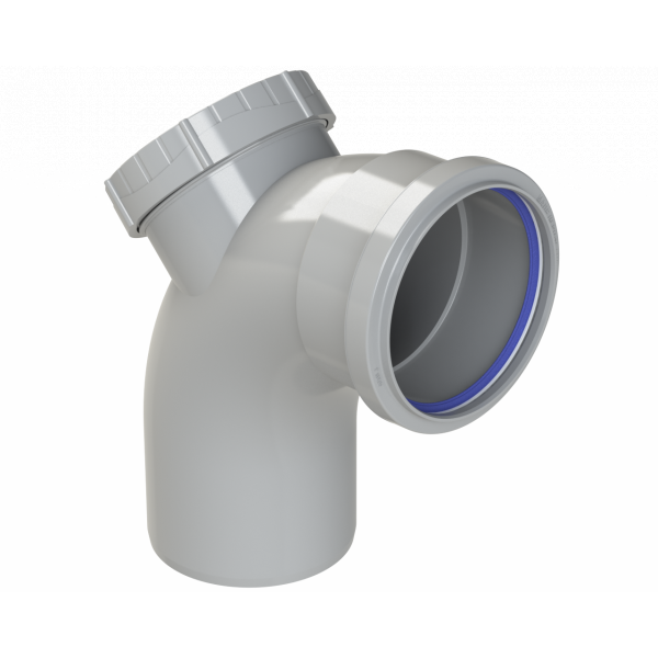 Polypipe R/seal Access Bend 4in/110mm 92.5DEG - Grey (SB413G)
