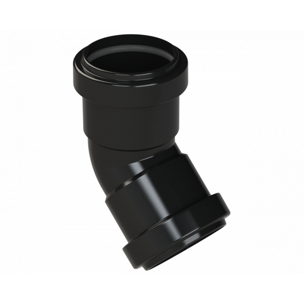 Polypipe Pushfit Obtuse Bend 45DEG 40mm - Black (WP18B)