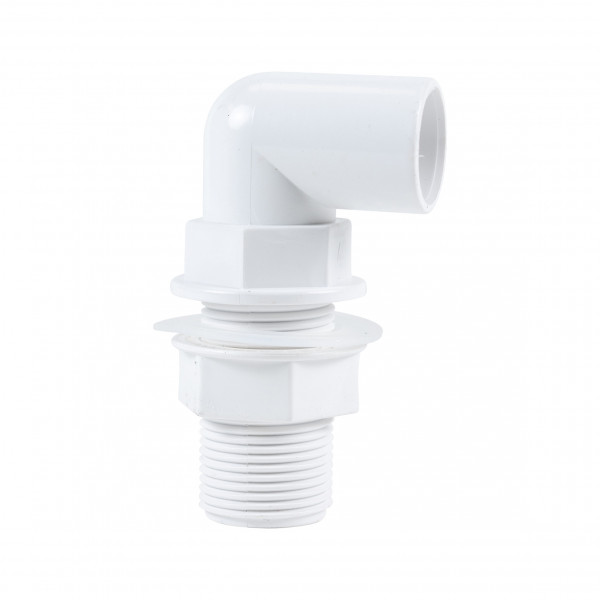 Floplast 21.5mm Overflow Bent Tank Connector - White (OS15W)