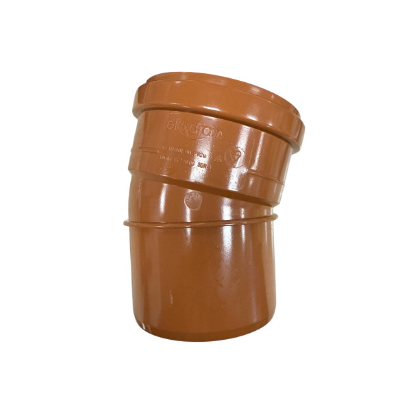 Plumin 110mm 15° Bend - Single Socket