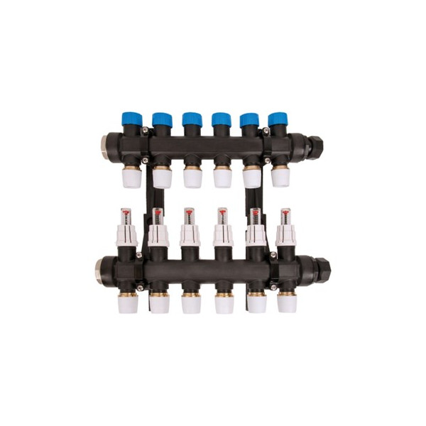 Polypipe UFH 6 Port Plastic Manifold (UFHMANP6)