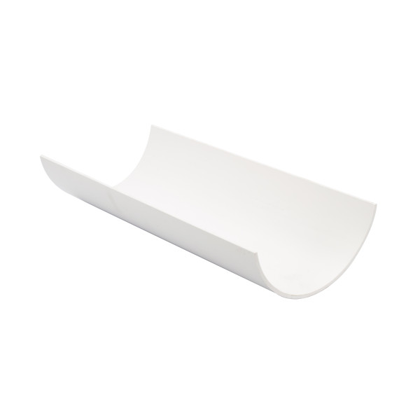 FLO RWHR112 HALF ROUND GUTTER;4M WHITE