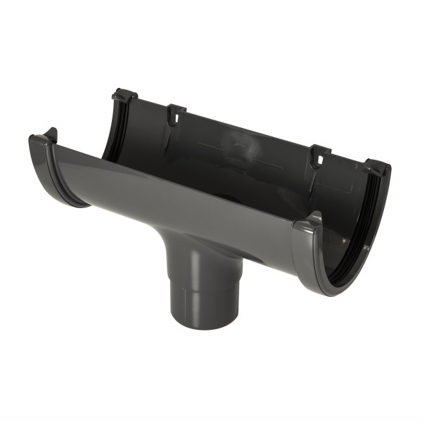 Floplast Hi Cap Running Outlet - Anthracite Grey (ROH1AG)