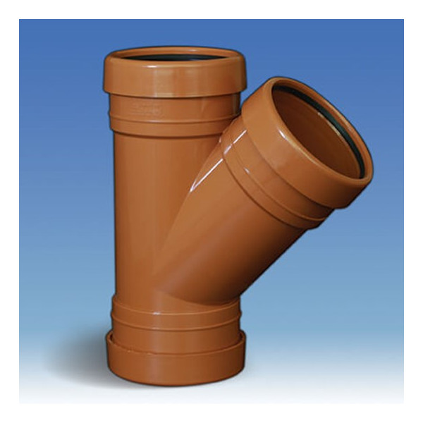 Plumin 110mm 45° Branch - Triple Socket