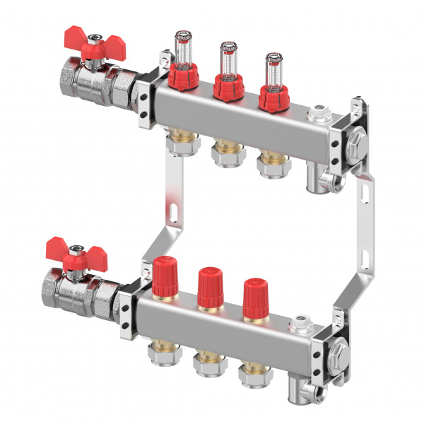 Danfoss 3 Port SSM 3+3 Manifold Set (DF088U0653)