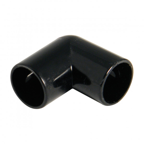 Floplast 21.5mm Overflow 90deg Bend - Black (OS11B)