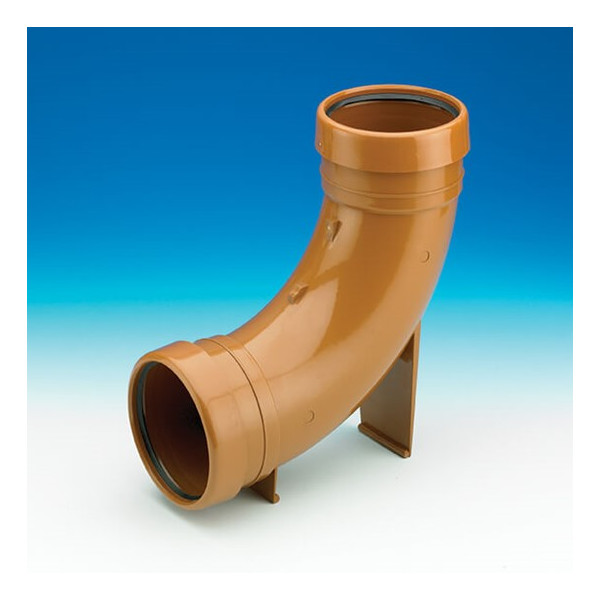 Plumin 110mm 87.5° Rest Bend - Double Socket
