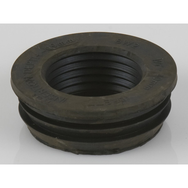 Brett Martin Soil 110mm PF 40mm Rubber Waste Adapt (BW2B)