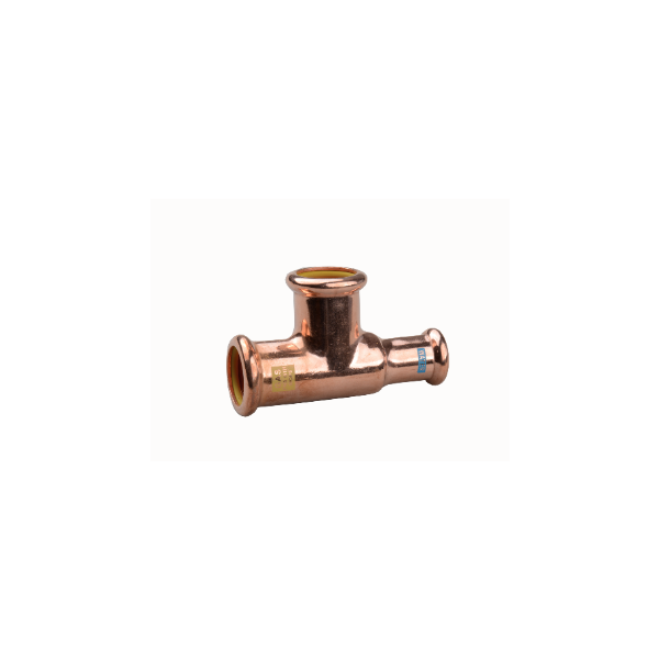 Watergas Copper Press - Branch & One End Reduced Tee - 22 X 15 X 15