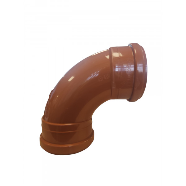 Plumin 110mm 90° Bend - Double Socket