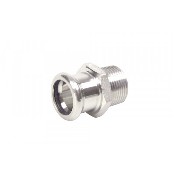 Watergas Stainless Steel 316 Press - Male Adapter - 35 X 1 1/4”