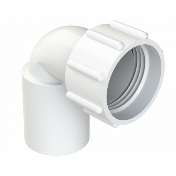 Polypipe S/weld Bent Adaptor - White (NS48W)