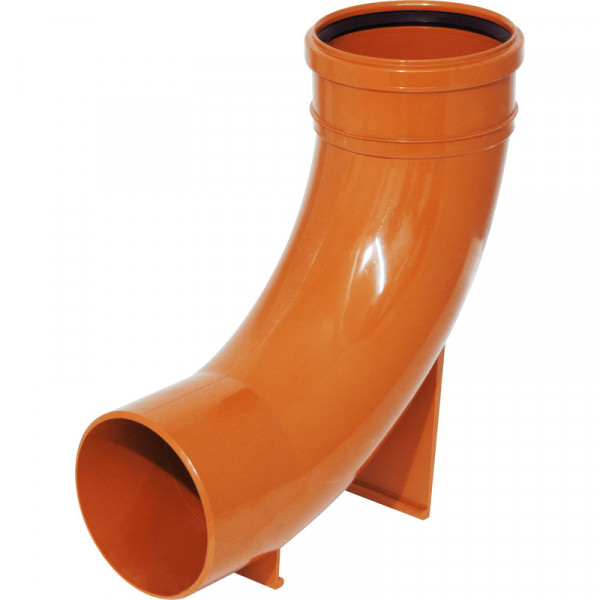 Plumin 110mm Ug Single Socket 87.5° Rest Bend