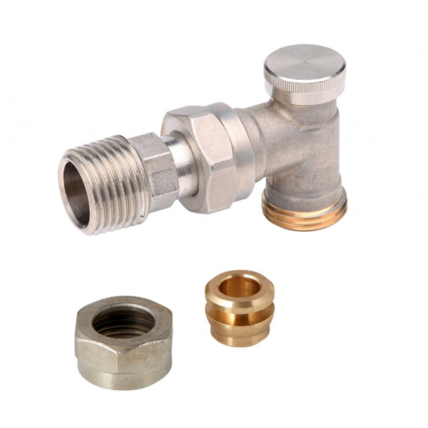 Danfoss 15mm Angled Lockshield Valve (DF003L0203)