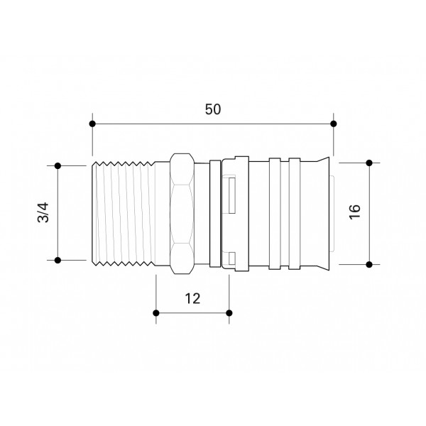 FRANKISCHE ALPEX MLC ADAPTOR 16MM - ¾” MT