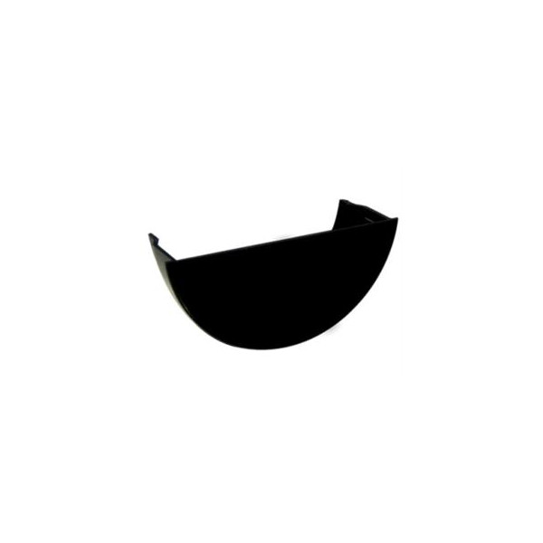 Plumin 112mm Half-Round Internal Stopend - Black