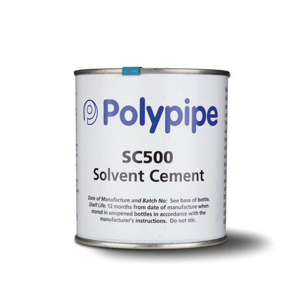 Polypipe 500mm Tin Solvent Cement (10) (SC500)