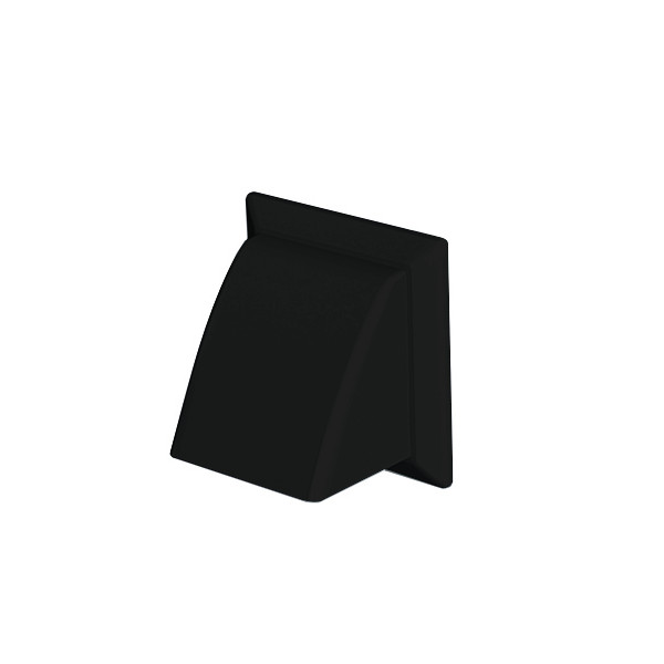 Domus 100mm Cowl/damper Round - Black (DV44902BK)