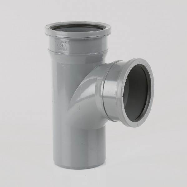 110MM X 92½° DOUBLE SOCKET BRANCH WITHOUT BOSSES