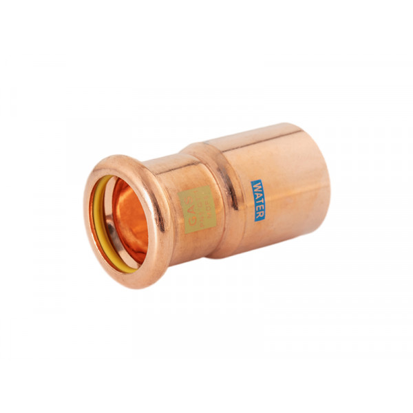 Watergas Copper Press - Socket Reducer - 28 X 22mm S/S